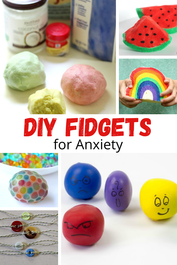 help ease some of this anxiety for your little ones, these DIY fidgets for anxiety are perfect. 
