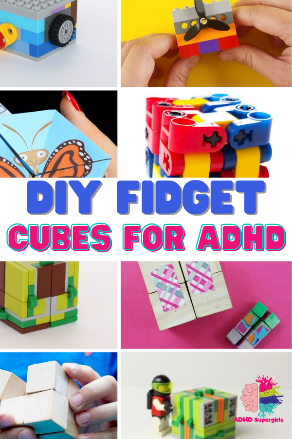 How to make a fidget cube! 13 DIY fidget cubes to make at home. Simple instructions that kids can do alone without the help of a parent!