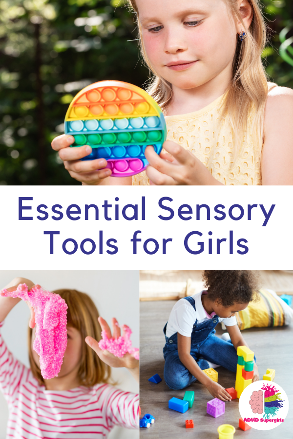 t means we're quite familiar with all the ADHD sensory tools out there! Check out the info below on some of our favorite sensory tools for girls with ADHD.