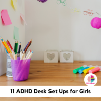 If you have a girl with ADHD, follow along with these helpful tips on how to create a homework and study station that will be helpful, not harmful for your ADHD girl!