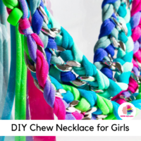 Learn how to make a DIY fidget necklace for girls! So easy and is perfect for girls with ADHD.