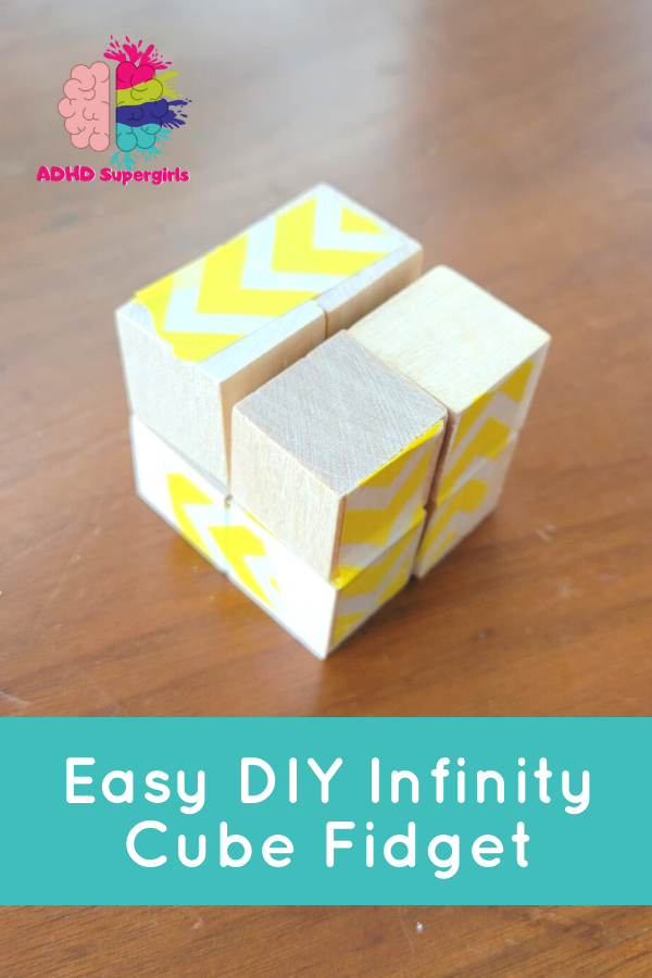 Learn how to make a homemade fidget infinity cube with these easy directions!