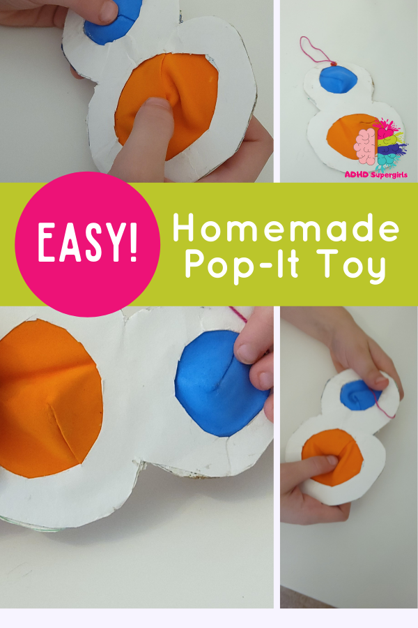 how to make homemade pop it fidget toy